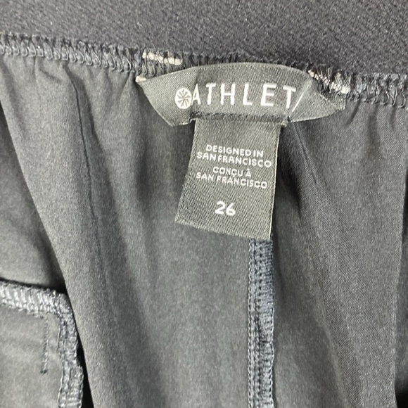 Athleta Vienna cargo pants size 26 quick dry jet black pull on gorpcore wide leg - Picture 2 of 13